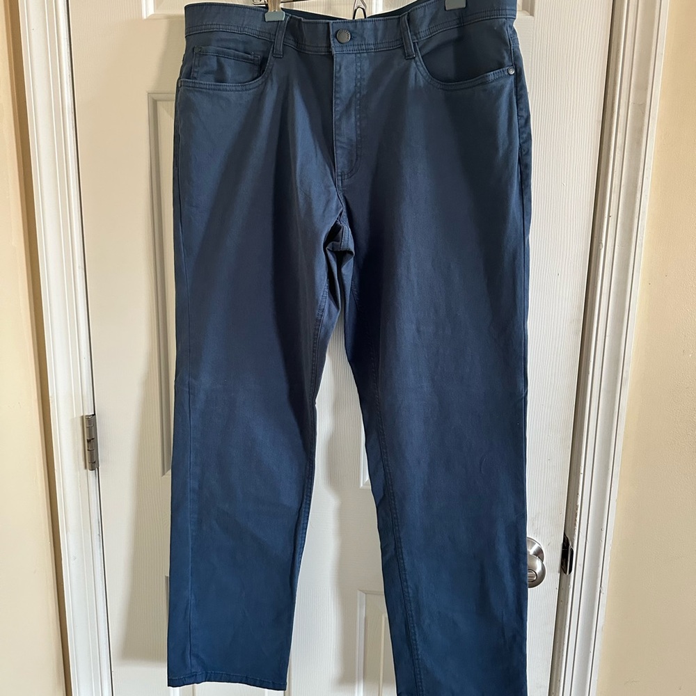 Cooper & Oak Men's 36x32 Al Day Tech Pants Indigo Blue